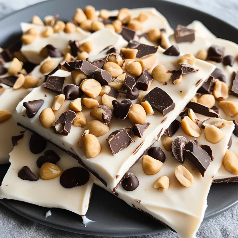 10 Minute Peanut Butter Chocolate Greek Yogurt Bark Recipe