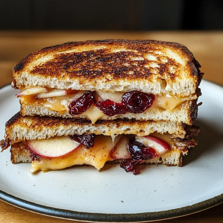 Apple and Cranberry Grilled Cheese