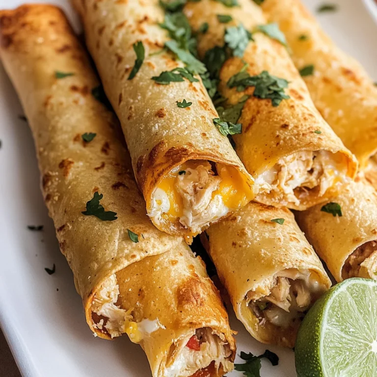 Cream Cheese Chicken Taquitos