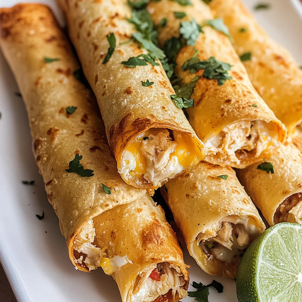 Cream Cheese Chicken Taquitos