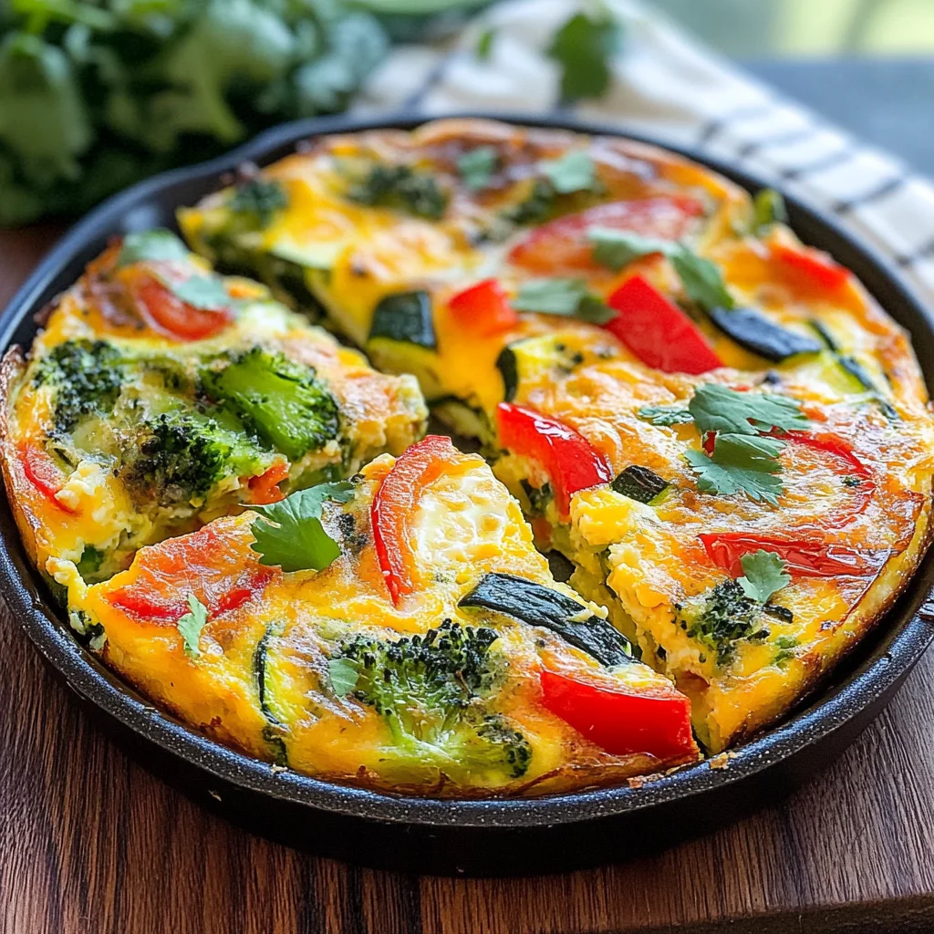 Garden Veggie Frittata: A 150-Calorie Delight