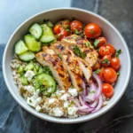 Mediterranean Chicken and Rice Bowl