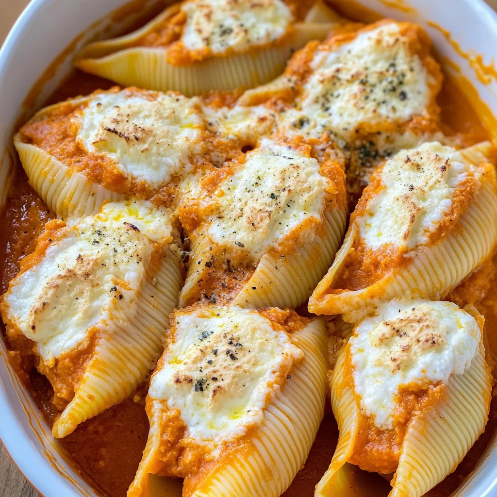 Pumpkin Ricotta Stuffed Shells