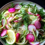 Radish and Fennel Salad with Lemon Dressing