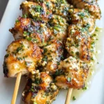 Ranch Garlic Parmesan Chicken Skewers