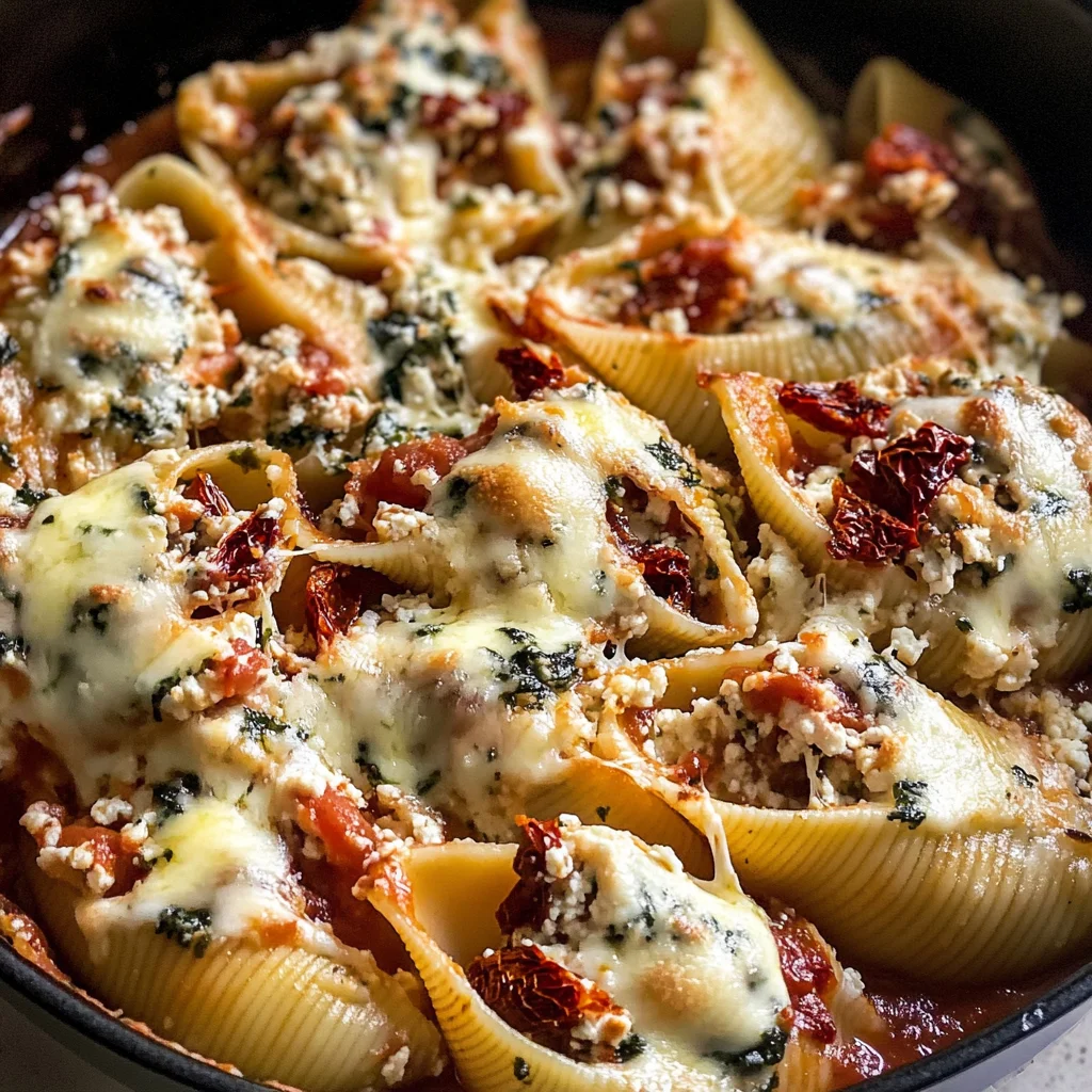 Sun-Dried Tomato and Ricotta Stuffed Shells