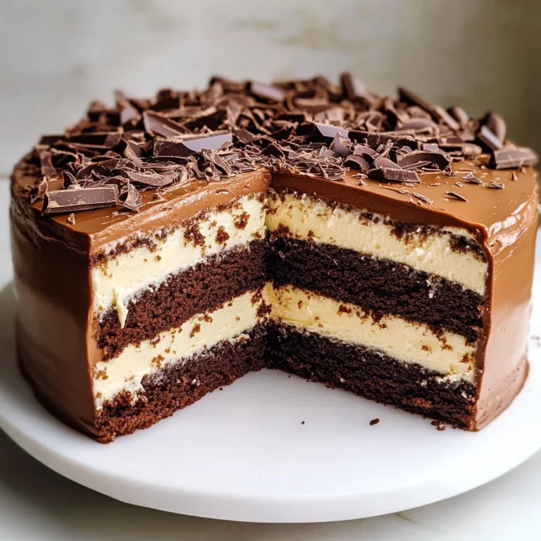 Tuxedo Cake – Triple Chocolate Mousse Cake