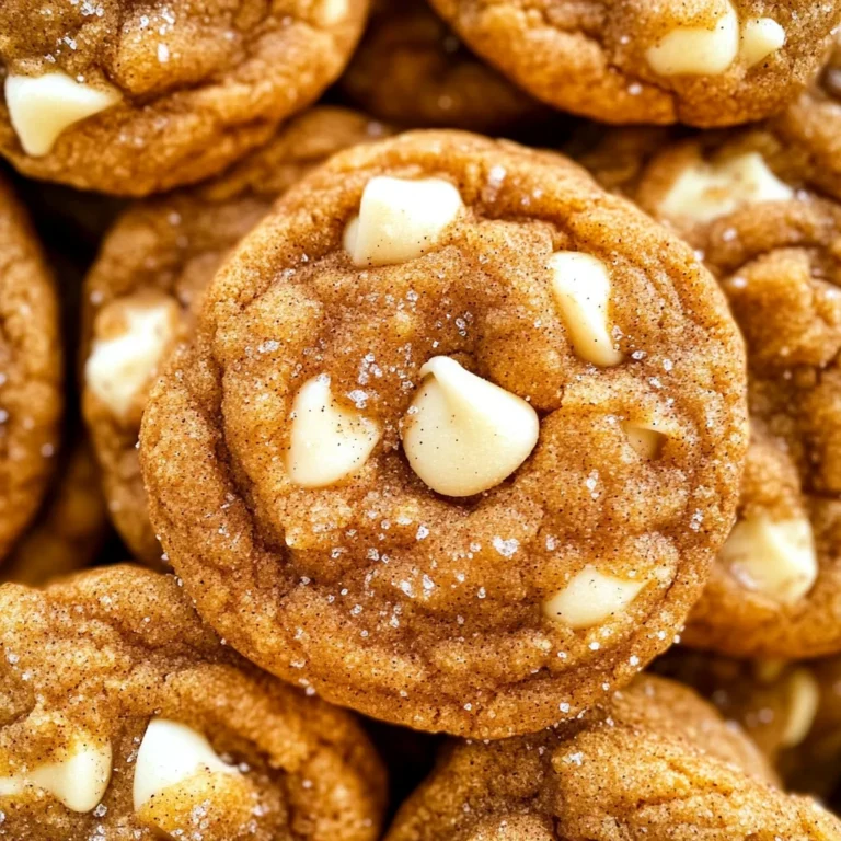 White Chocolate Pumpkin Snickerdoodles