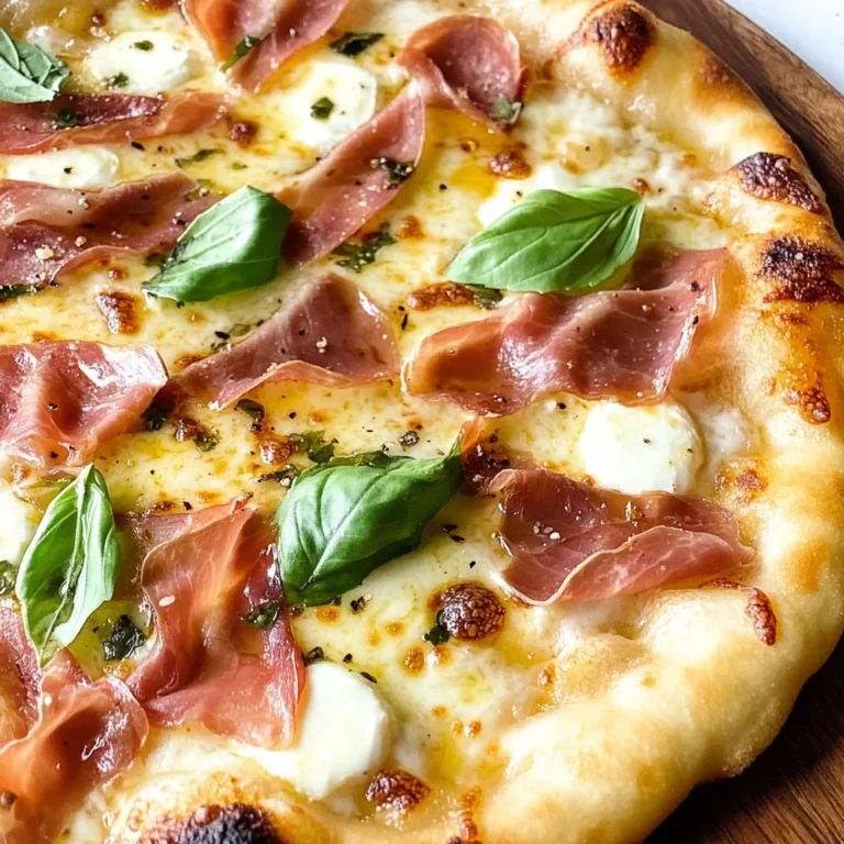 White Pizza with Prosciutto & Hot Honey