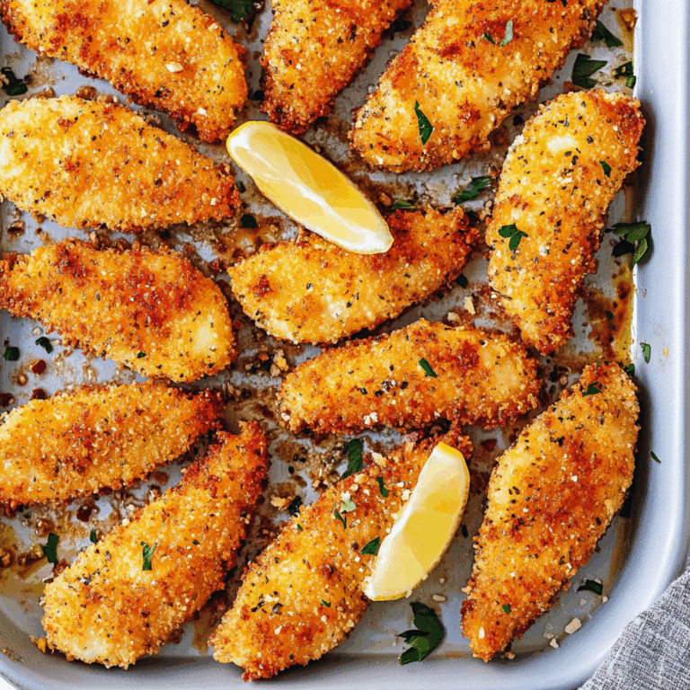 Lemon Garlic Parmesan Chicken Tenders